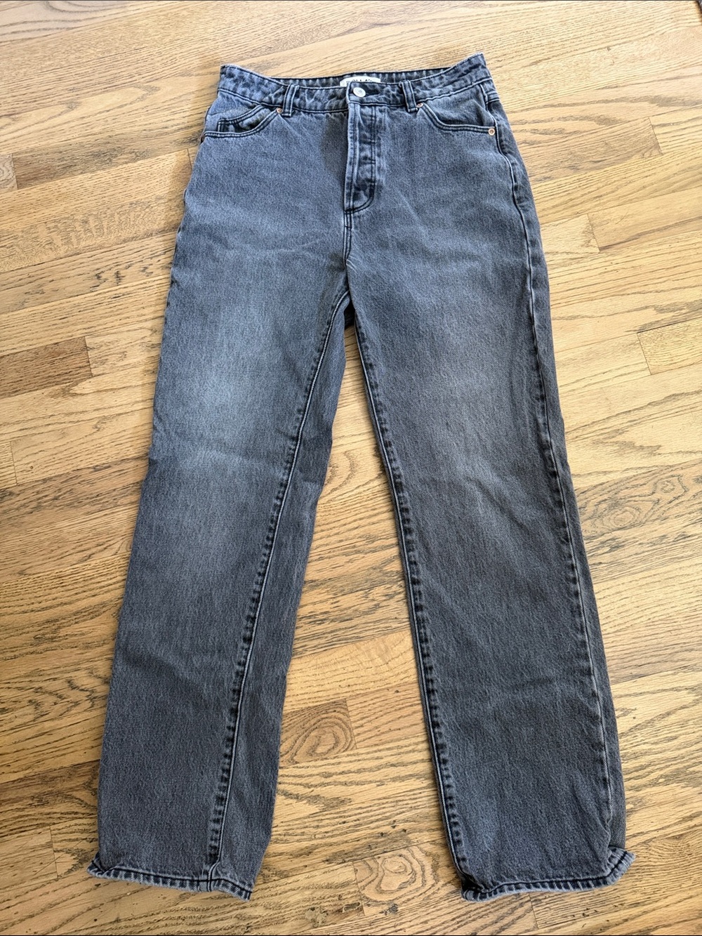 ROLLA'S Women’s 90s Relaxed Mid-Rise Jeans in Vintage Faded Black, Sz 25